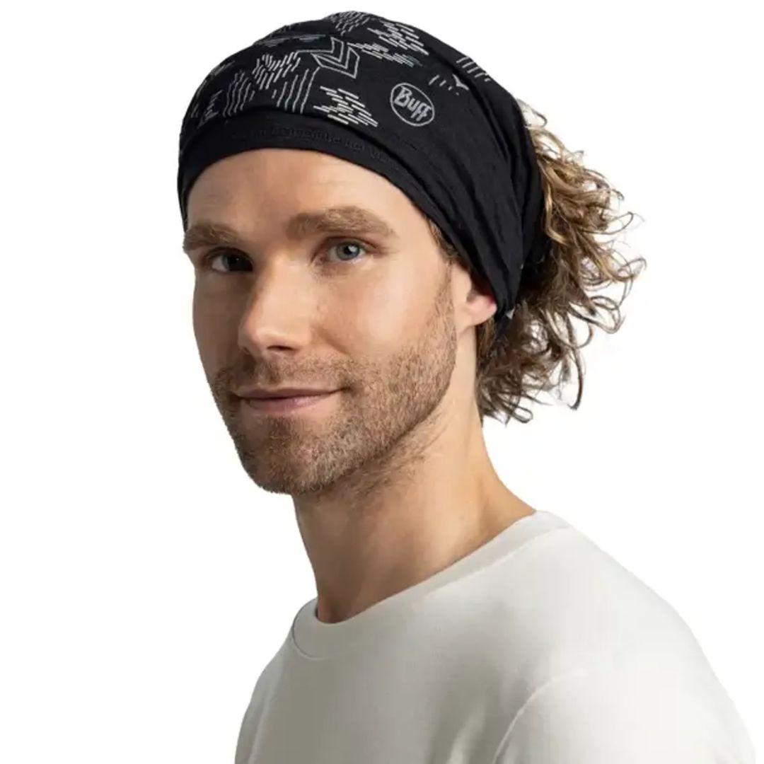 Merino Lightweight Prints Neck Gaiter - Vanyr Black